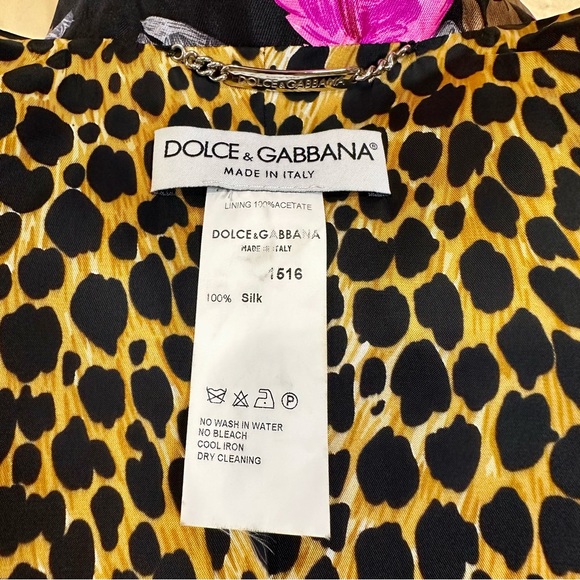 Dolce & Gabbana Silk Floral Skirt and Jacket Suit - Picture 6 of 12